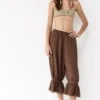 Pantalon bouffant marron Pantalon bouffant marron