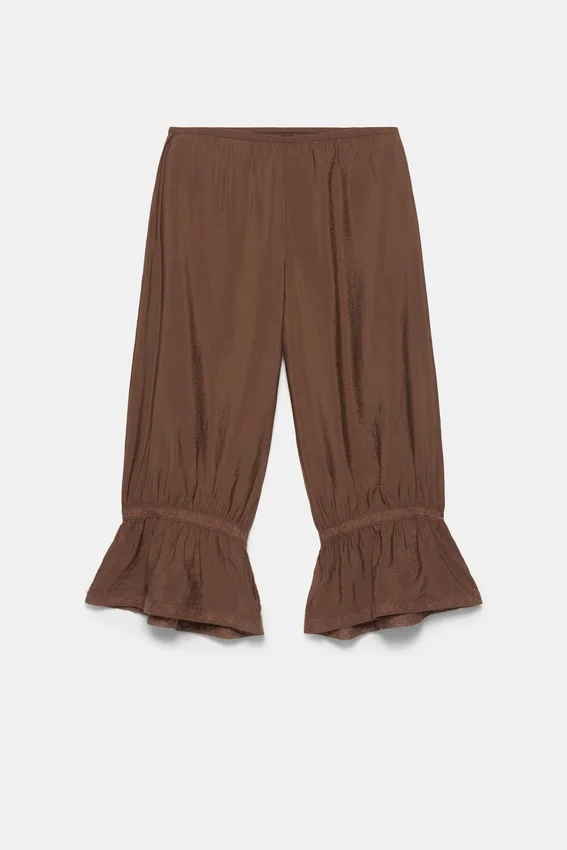 Pantalon bouffant marron Pantalon bouffant marron