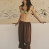 Pantalon bouffant marron Pantalon bouffant marron