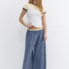 Pantalon à carreaux style pyjama avec pinces Pantalon à carreaux style pyjama avec pinces