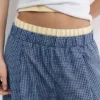 Pantalon à carreaux style pyjama avec pinces Pantalon à carreaux style pyjama avec pinces