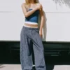 Pantalon à carreaux style pyjama avec pinces Pantalon à carreaux style pyjama avec pinces