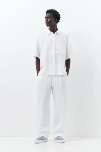 Pantalon de jogging 100 % lin