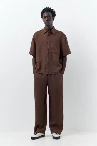 Pantalon de jogging 100 % lin