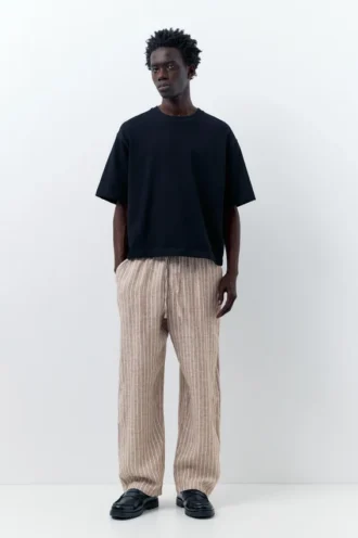 Pantalon de jogging 100 % lin