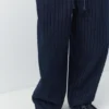 Pantalon de jogging en denim rayé Pantalon de jogging en denim rayé