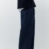 Pantalon de jogging en denim rayé Pantalon de jogging en denim rayé