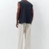 Pantalon de jogging en mélange de lin