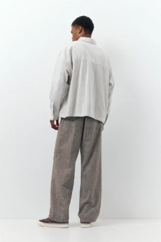 Pantalon de jogging en mélange de lin