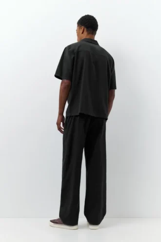 Pantalon de jogging en mélange de lin