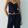 Pantalon de jogging en mélange de lin Pantalon de jogging en mélange de lin