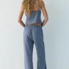 Pantalon de jogging en mélange de lin Pantalon de jogging en mélange de lin