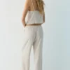 Pantalon de jogging en mélange de lin Pantalon de jogging en mélange de lin