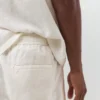 Pantalon de jogging en mélange de lin