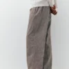 Pantalon de jogging en mélange de lin
