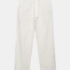 Pantalon de jogging en mélange de lin