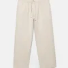Pantalon de jogging en mélange de lin