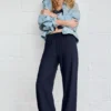 Pantalon de jogging en mélange de lin Pantalon de jogging en mélange de lin
