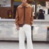 Pantalon de jogging en mélange de lin