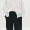 Pantalon de survêtement à jambes larges avec coutures Pantalon de survêtement à jambes larges avec coutures