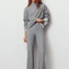 Pantalon droit au toucher doux Pantalon droit au toucher doux