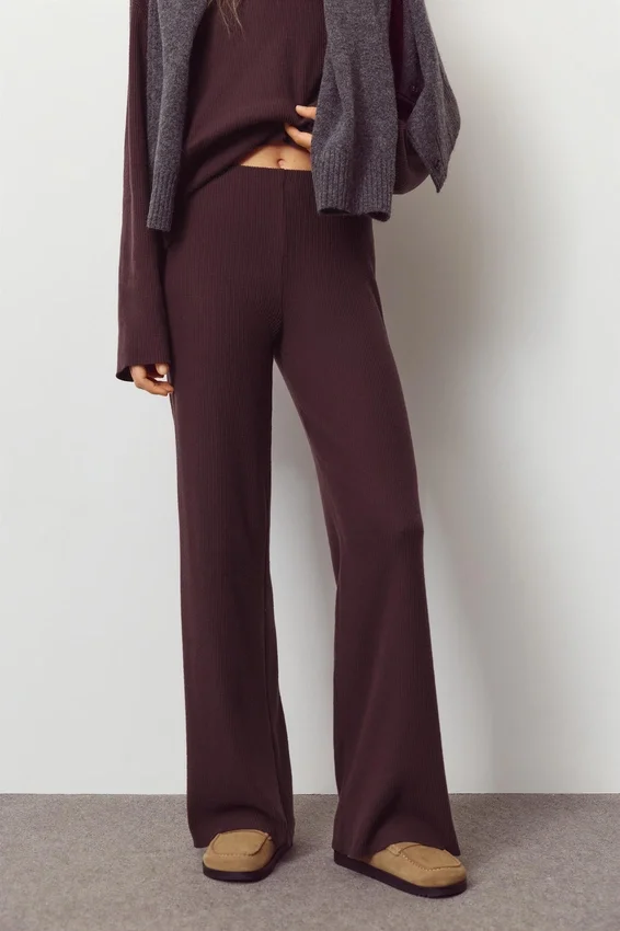 Pantalon droit au toucher doux Pantalon droit au toucher doux