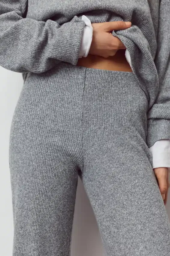Pantalon droit au toucher doux Pantalon droit au toucher doux