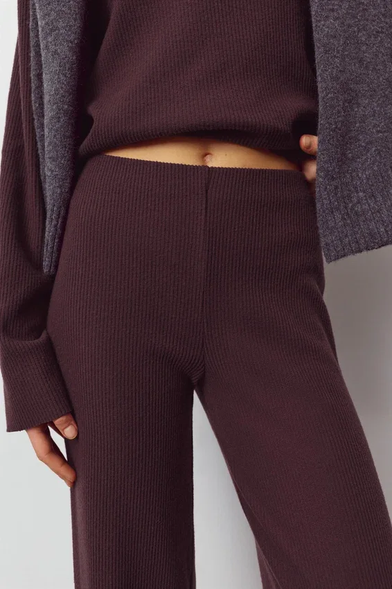 Pantalon droit au toucher doux Pantalon droit au toucher doux