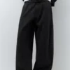 Pantalon droit avec coutures Pantalon droit avec coutures