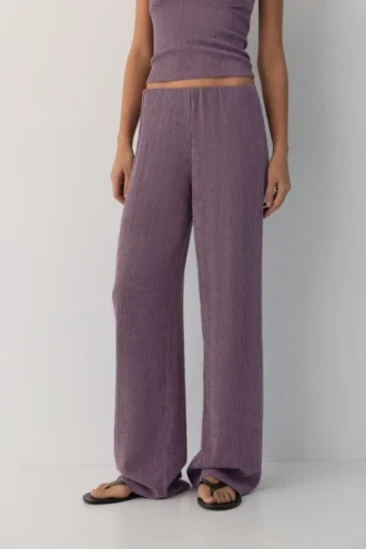 Pantalon droit en crêpe Pantalon droit en crêpe