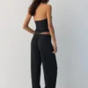 Pantalon droit en crêpe Pantalon droit en crêpe