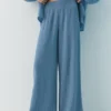 Pantalon fluide effet gaze Pantalon fluide effet gaze
