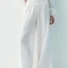 Pantalon fluide effet gaze Pantalon fluide effet gaze