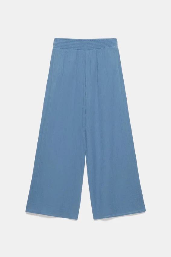 Pantalon fluide effet gaze Pantalon fluide effet gaze