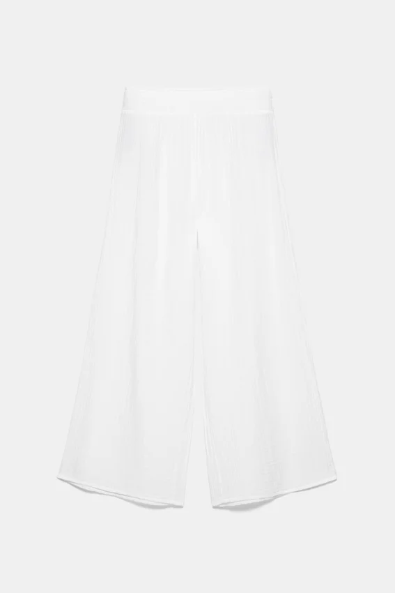 Pantalon fluide effet gaze Pantalon fluide effet gaze