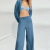 Pantalon fluide effet gaze Pantalon fluide effet gaze
