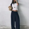 Pantalon habillé à taille croisée Pantalon habillé à taille croisée