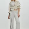 Pantalon à jambes larges et toucher doux Pantalon à jambes larges et toucher doux