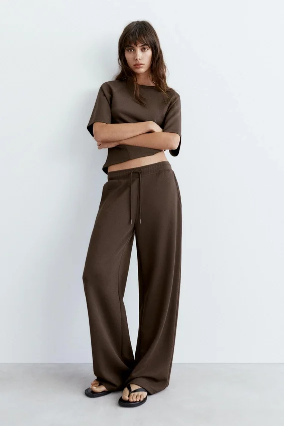 Pantalon large au toucher doux Pantalon large au toucher doux