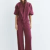 Pantalon large au toucher doux Pantalon large au toucher doux