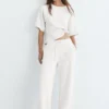 Pantalon large au toucher doux Pantalon large au toucher doux