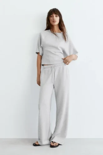 Pantalon large au toucher doux