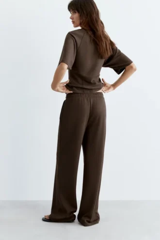 Pantalon large au toucher doux