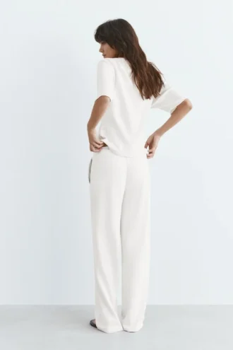Pantalon large au toucher doux
