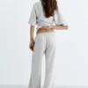 Pantalon large au toucher doux Pantalon large au toucher doux