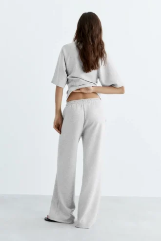 Pantalon large au toucher doux