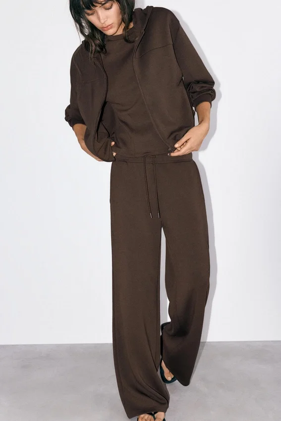 Pantalon large au toucher doux Pantalon large au toucher doux