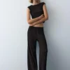 Pantalon large en crêpe Pantalon large en crêpe