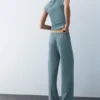 Pantalon large en crêpe Pantalon large en crêpe
