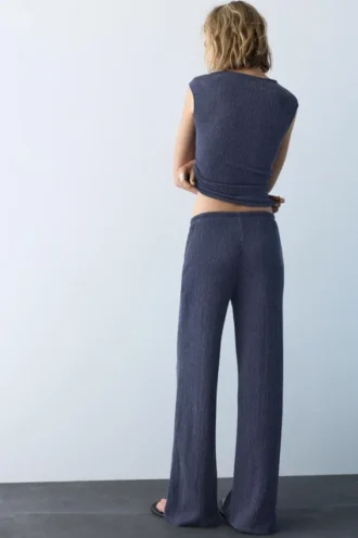 Pantalon large en crêpe Pantalon large en crêpe